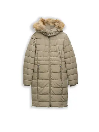 TOM TAILOR | Steppmantel | olive